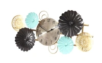 Decorative Metal Wal Clock - Free Size, Metal, Decorative, Pack of 1